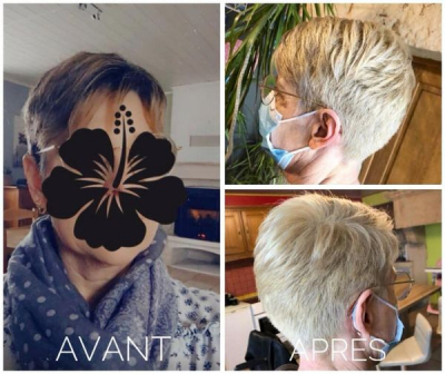 Avant/après décoloration