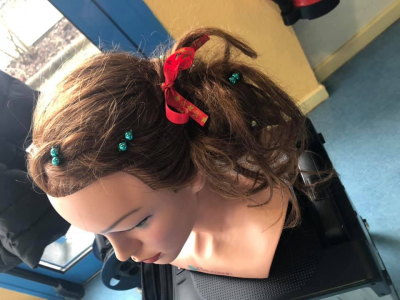 Coiffure thème Noël